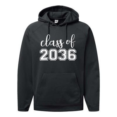 Class of 2036 Grow With Me First Day of School Performance Fleece Hoodie