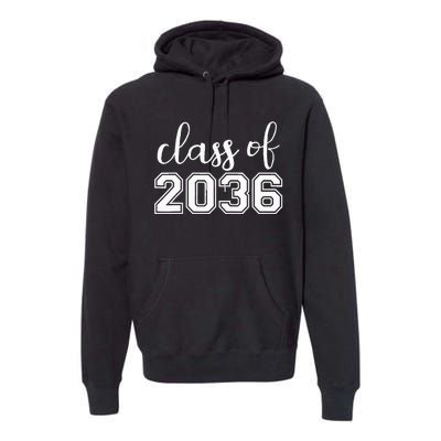 Class of 2036 Grow With Me First Day of School Premium Hoodie