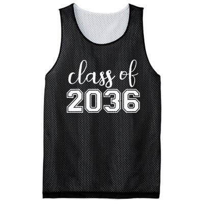 Class of 2036 Grow With Me First Day of School Mesh Reversible Basketball Jersey Tank