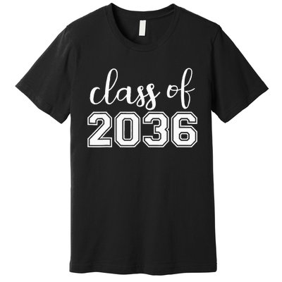 Class of 2036 Grow With Me First Day of School Premium T-Shirt