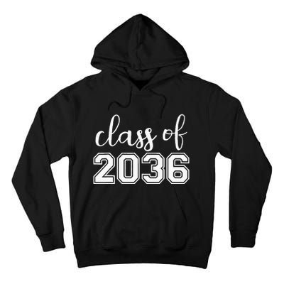 Class of 2036 Grow With Me First Day of School Tall Hoodie