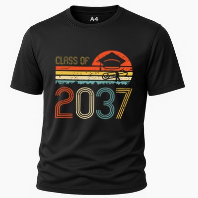 Class Of 2037 Grow With Me Prek Graduate Vintage Retro Performance Shirt