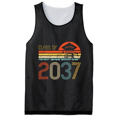 Class Of 2037 Grow With Me Prek Graduate Vintage Retro Mesh Reversible Basketball Jersey Tank