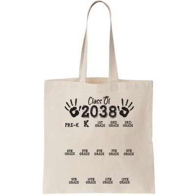 Class Of 2038 Grow With Me Handprint Pre K 12th Grade Bag