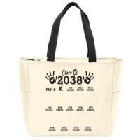 Class Of 2038 Grow With Me Handprint Pre K 12th Grade Zip Tote Bag