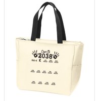 Class Of 2038 Grow With Me Handprint Pre K 12th Grade Zip Tote Bag