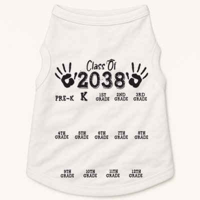 Class Of 2038 Grow With Me Handprint Pre K 12th Grade Doggie Tank