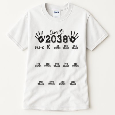 Class Of 2038 Grow With Me Handprint Pre K 12th Grade Tall T-Shirt