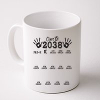 Class Of 2038 Grow With Me Handprint Pre K 12th Grade Mug
