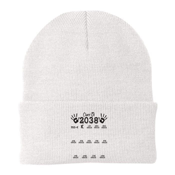 Class Of 2038 Grow With Me Handprint Pre K 12th Grade Beanie
