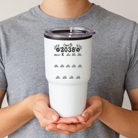Class Of 2038 Grow With Me Handprint Pre K 12th Grade Tumbler