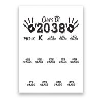 Class Of 2038 Grow With Me Handprint Pre K 12th Grade Poster