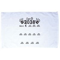Class Of 2038 Grow With Me Handprint Pre K 12th Grade Microfiber Hand Towel
