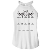 Class Of 2038 Grow With Me Handprint Pre K 12th Grade Women's Perfect Tri Rocker Tank