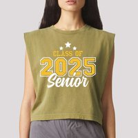 Class Of 2025 Senior Garment-Dyed Women's Muscle Tee