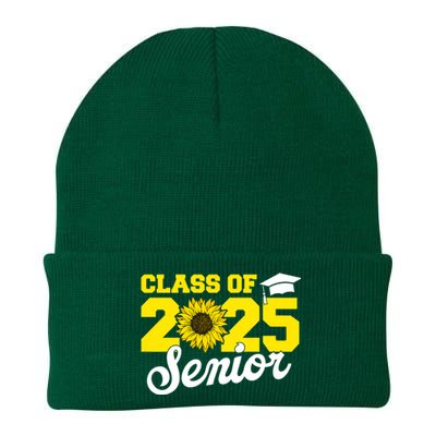 Class Of 2025 Senior 2025 Sunflower Back To School 2025 Girl Knit Cap Winter Beanie