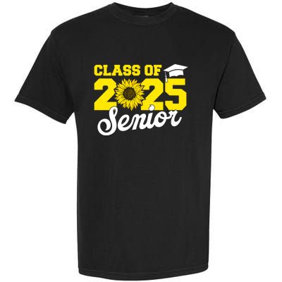 Class Of 2025 Senior 2025 Sunflower Back To School 2025 Girl Garment-Dyed Heavyweight T-Shirt