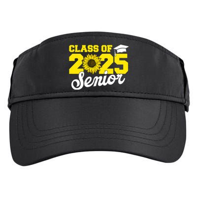 Class Of 2025 Senior 2025 Sunflower Back To School 2025 Girl Adult Drive Performance Visor