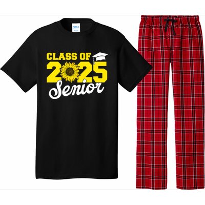 Class Of 2025 Senior 2025 Sunflower Back To School 2025 Girl Pajama Set