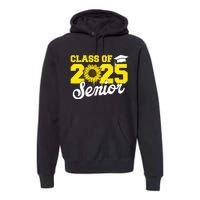 Class Of 2025 Senior 2025 Sunflower Back To School 2025 Girl Premium Hoodie