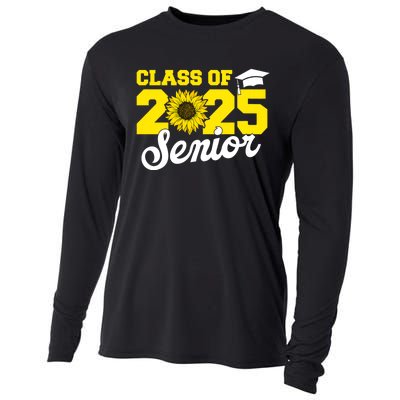 Class Of 2025 Senior 2025 Sunflower Back To School 2025 Girl Cooling Performance Long Sleeve Crew