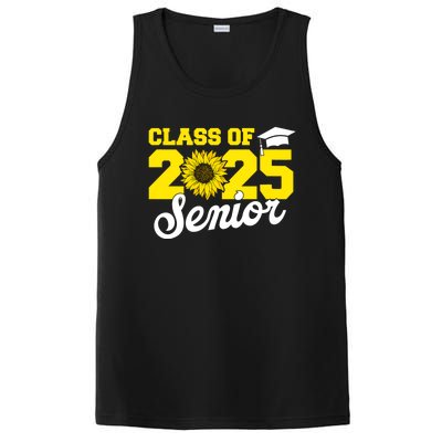 Class Of 2025 Senior 2025 Sunflower Back To School 2025 Girl PosiCharge Competitor Tank