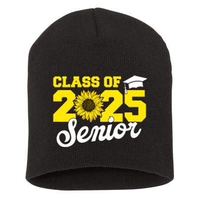 Class Of 2025 Senior 2025 Sunflower Back To School 2025 Girl Short Acrylic Beanie