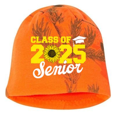 Class Of 2025 Senior 2025 Sunflower Back To School 2025 Girl Kati - Camo Knit Beanie