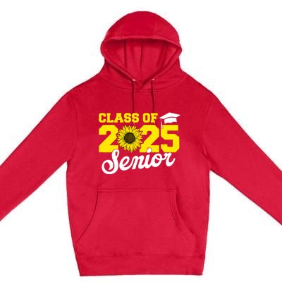 Class Of 2025 Senior 2025 Sunflower Back To School 2025 Girl Premium Pullover Hoodie