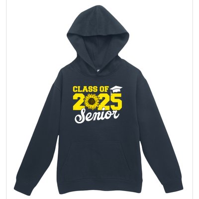 Class Of 2025 Senior 2025 Sunflower Back To School 2025 Girl Urban Pullover Hoodie