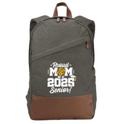 Class Of 2025 Senior Year Cheer Mom Senior 2025 Cotton Canvas Backpack