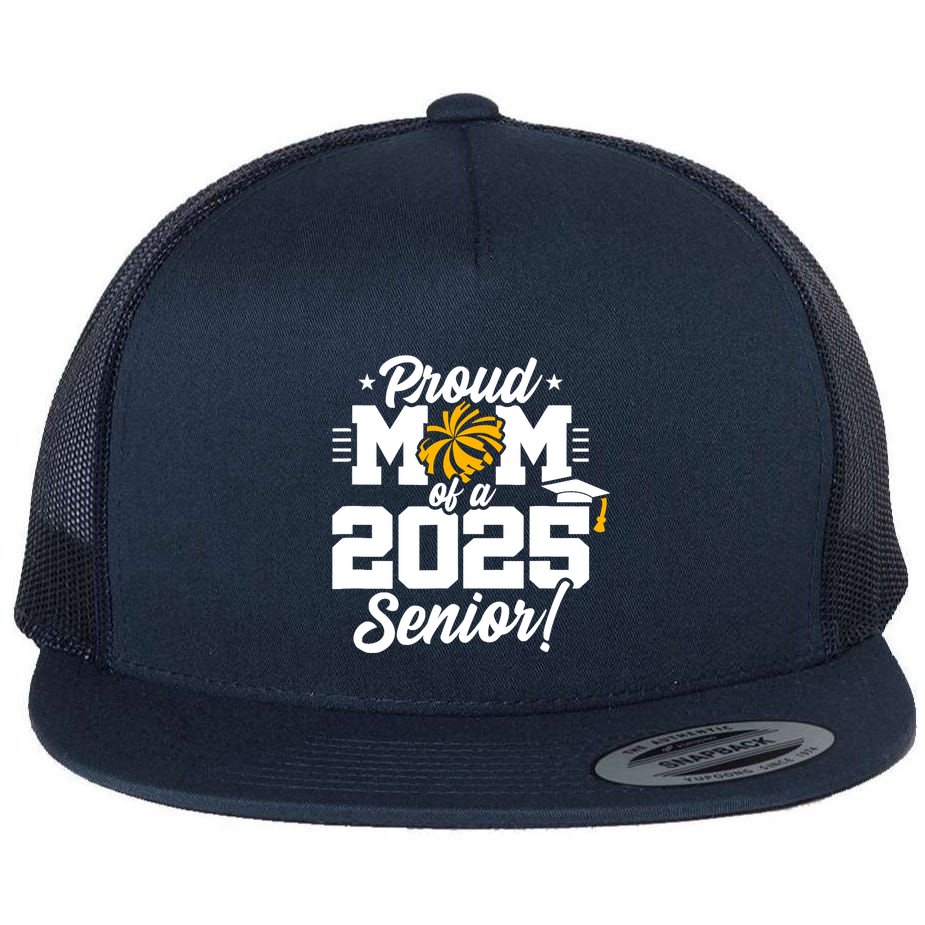 Class Of 2025 Senior Year Cheer Mom Senior 2025 Flat Bill Trucker Hat