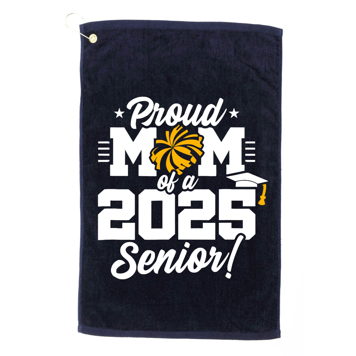 Class Of 2025 Senior Year Cheer Mom Senior 2025 Golf Towel