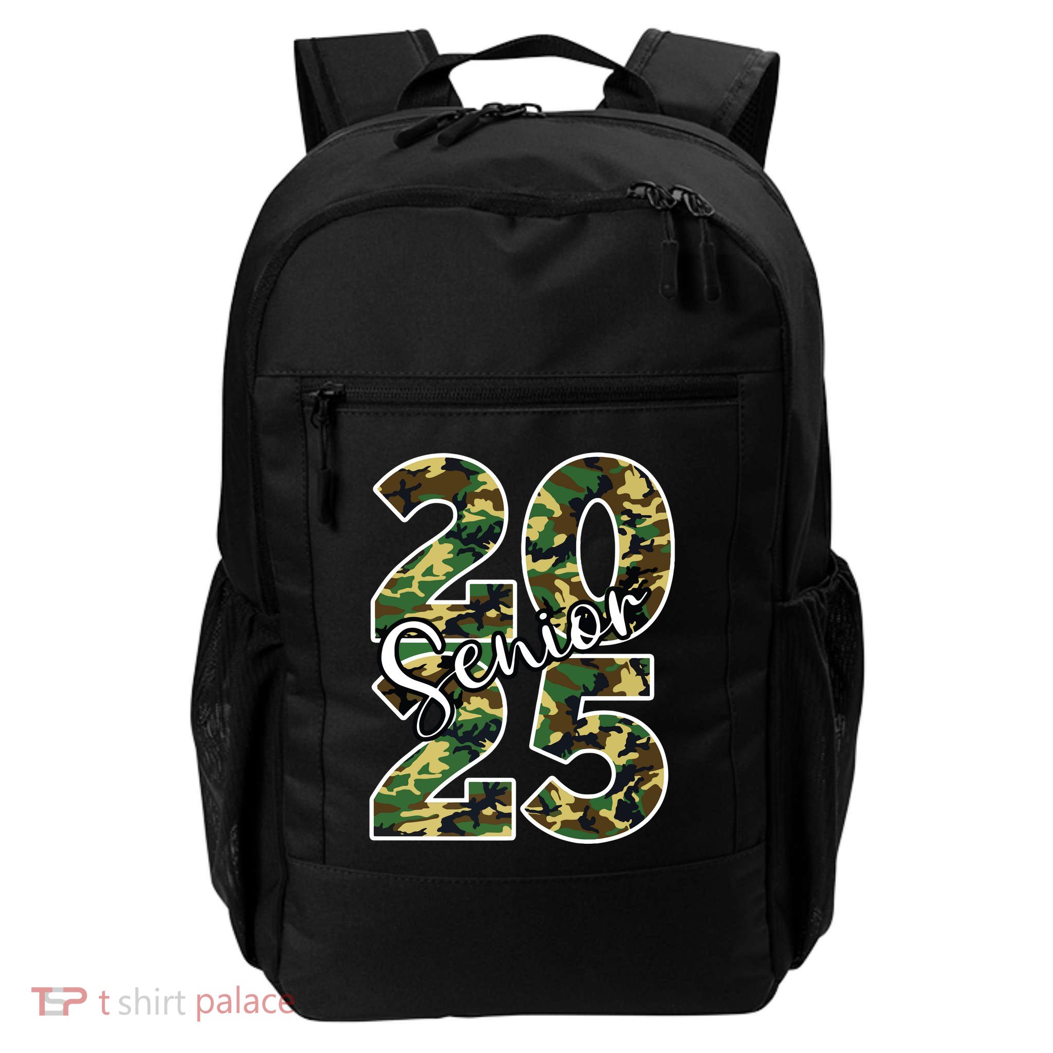 Class Of 2025 Camo Senior Daily Commute Backpack