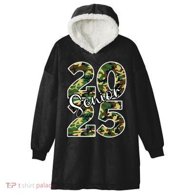 Class Of 2025 Camo Senior Hooded Wearable Blanket