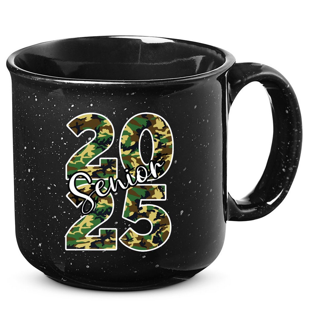 Class Of 2025 Camo Senior 15oz Campfire Ceramic Mug