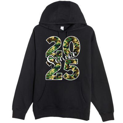 Class Of 2025 Camo Senior Premium Pullover Hoodie