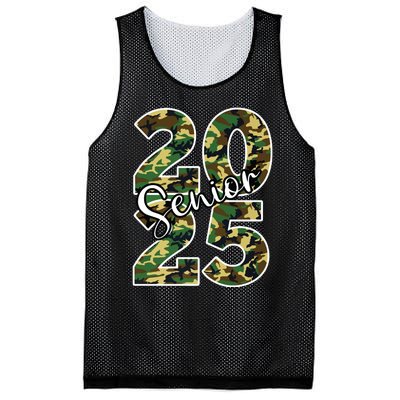 Class Of 2025 Camo Senior Mesh Reversible Basketball Jersey Tank