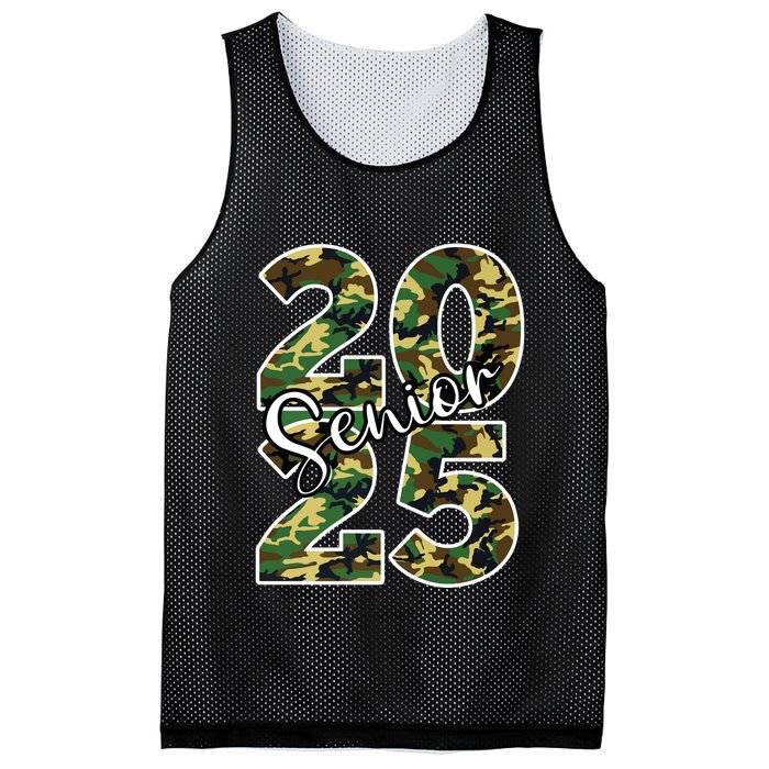Class Of 2025 Camo Senior Mesh Reversible Basketball Jersey Tank