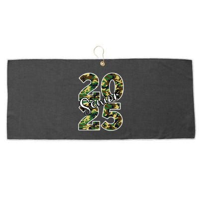 Class Of 2025 Camo Senior Large Microfiber Waffle Golf Towel