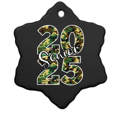 Class Of 2025 Camo Senior Ceramic Star Ornament