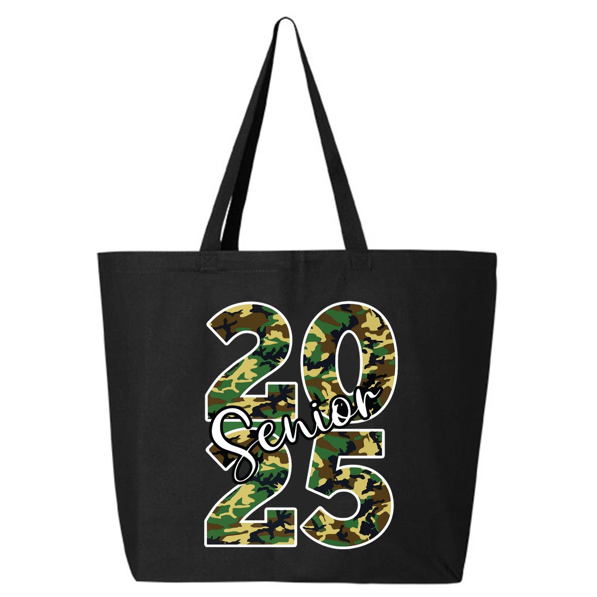 Class Of 2025 Camo Senior 25L Jumbo Tote
