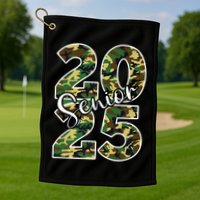 Class Of 2025 Camo Senior Golf Towel