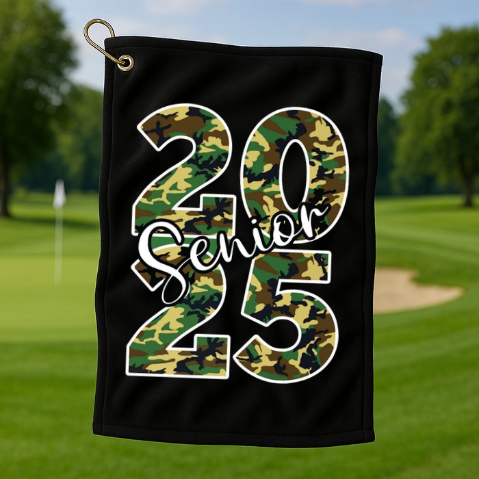 Class Of 2025 Camo Senior Golf Towel