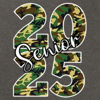 Class Of 2025 Camo Senior Cotton Canvas Backpack