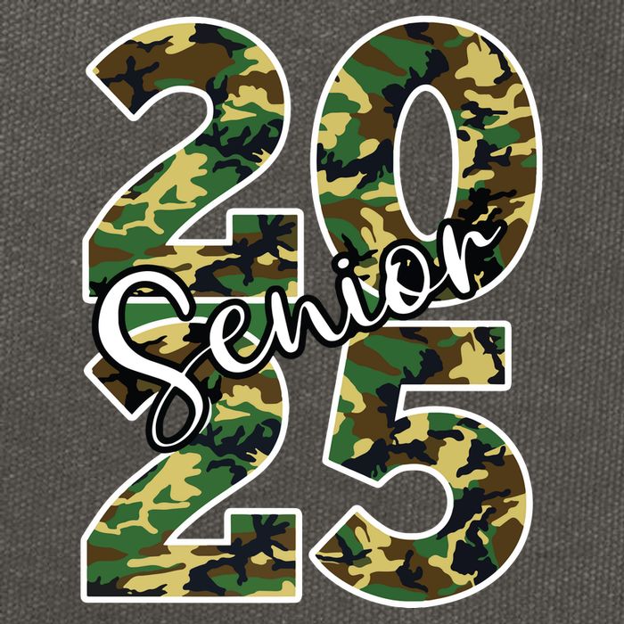 Class Of 2025 Camo Senior Cotton Canvas Backpack