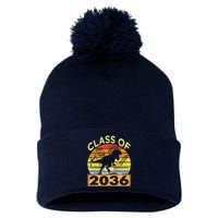 Class Of 2036 Grow With Me Dinosaur First Day Of Preschool Pom Pom 12in Knit Beanie