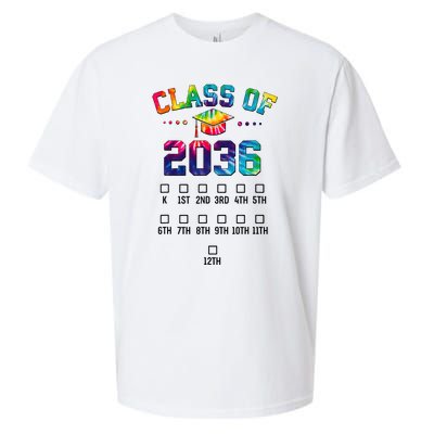 Class of 2036 Grow With Me With Space For Checkmarks Sueded Cloud Jersey T-Shirt