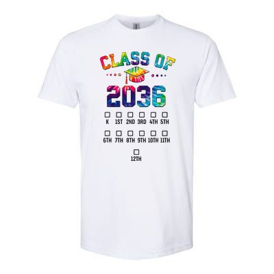 Class of 2036 Grow With Me With Space For Checkmarks Softstyle® CVC T-Shirt