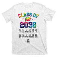 Class of 2036 Grow With Me With Space For Checkmarks T-Shirt